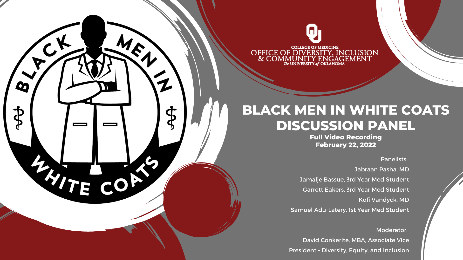 Black Men in White Coats Discussion Panel Video Recording Cover (1)
